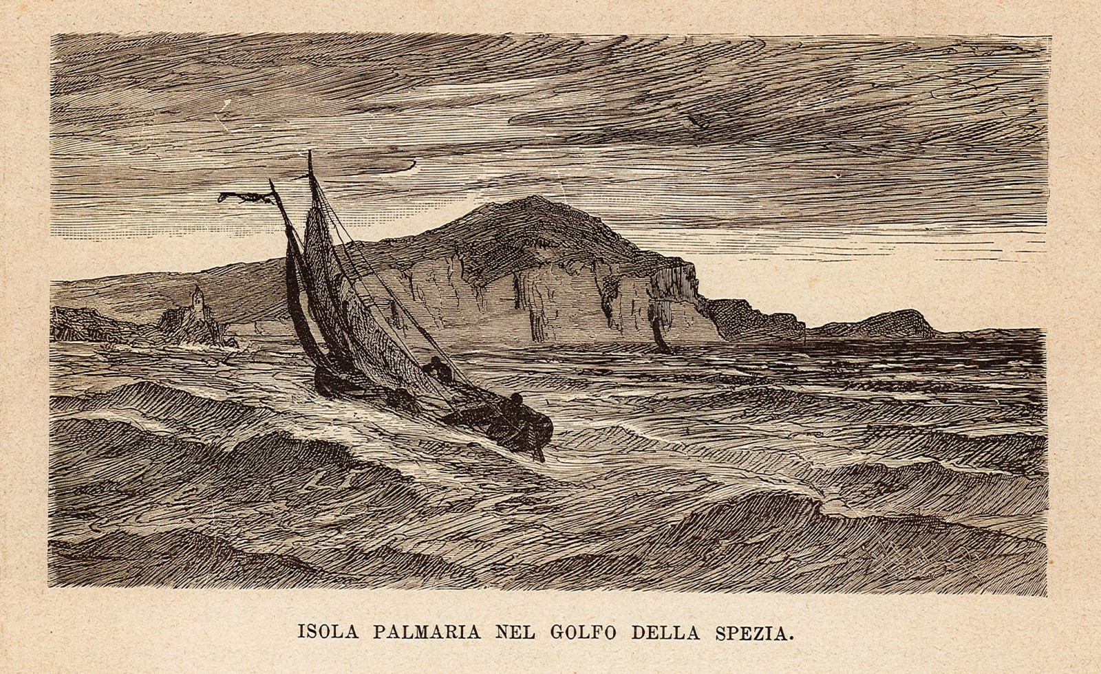 Isola Palmaria nel golfo della Spezia