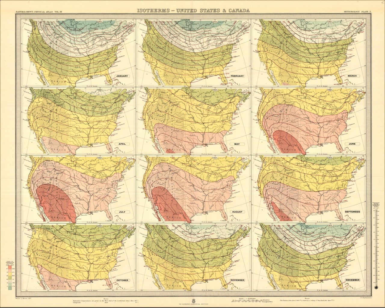 Isotherms - United States & Canada