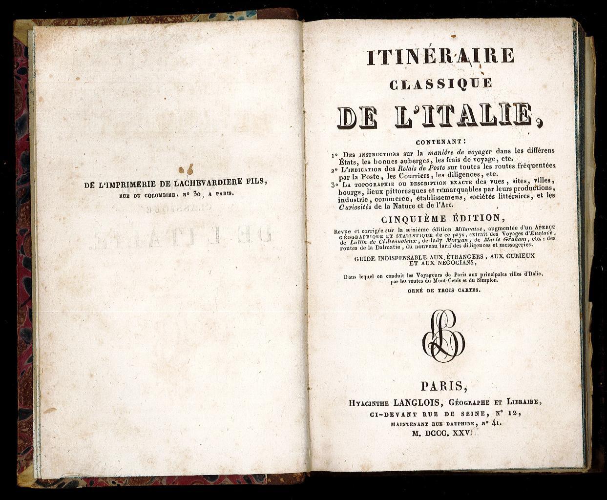 Itinéraire Classique de l'Italie