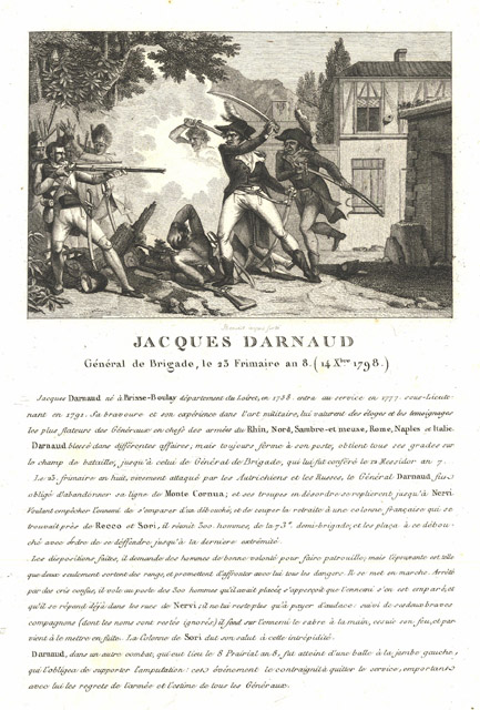 Jacques Darnaud Gènèral de Brigade, le 23 Frimaire an 8 …