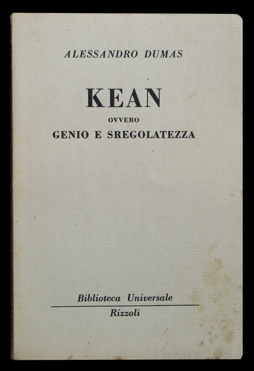 Kean ovvero genio e sregolatezza