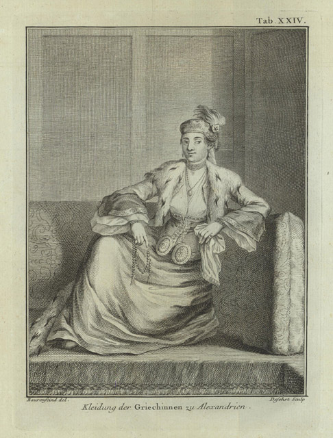 Kleidung der riechinnen su Alexandrien