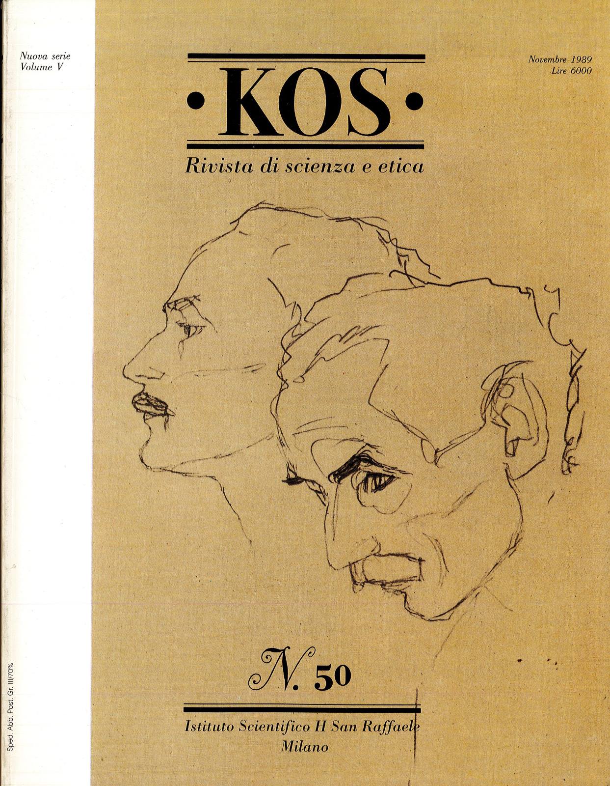 Kos Rivista di scienza e etica 50 1989