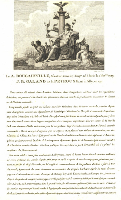 L. A. Bouganville, Sènateur, Comte de l’Empre, nè à Paris, …