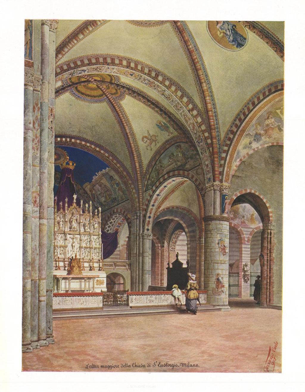L'Altar maggiore della Chiesa di S.Eustorgio. Milano