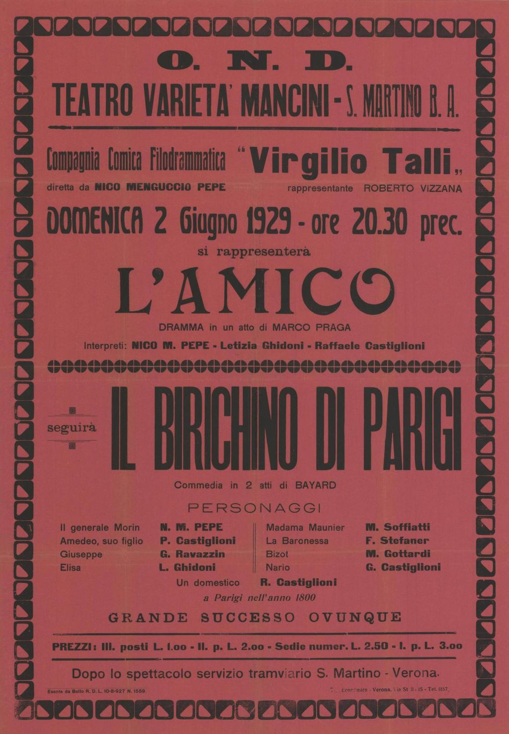 L'amico - Il birichino di Parigi