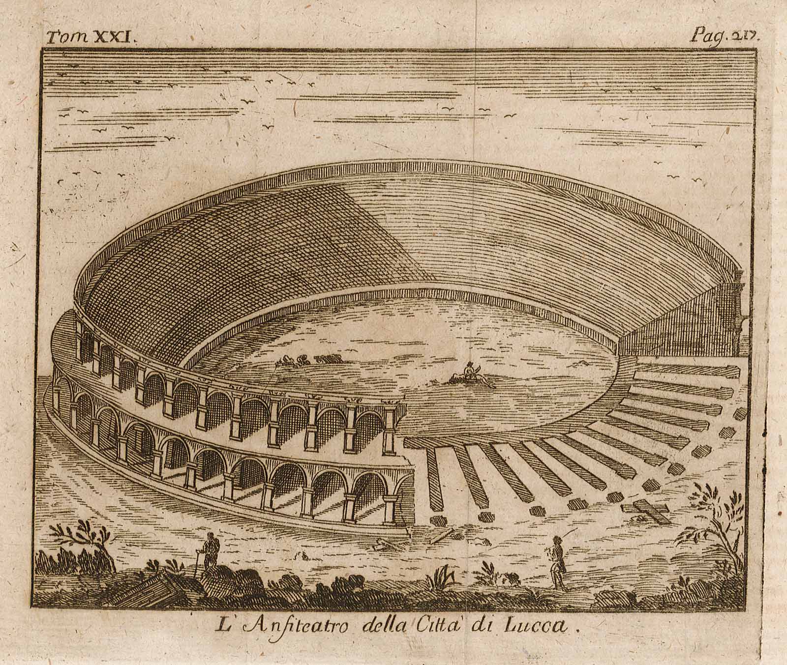L'Anfiteatro della Città di Lucca.