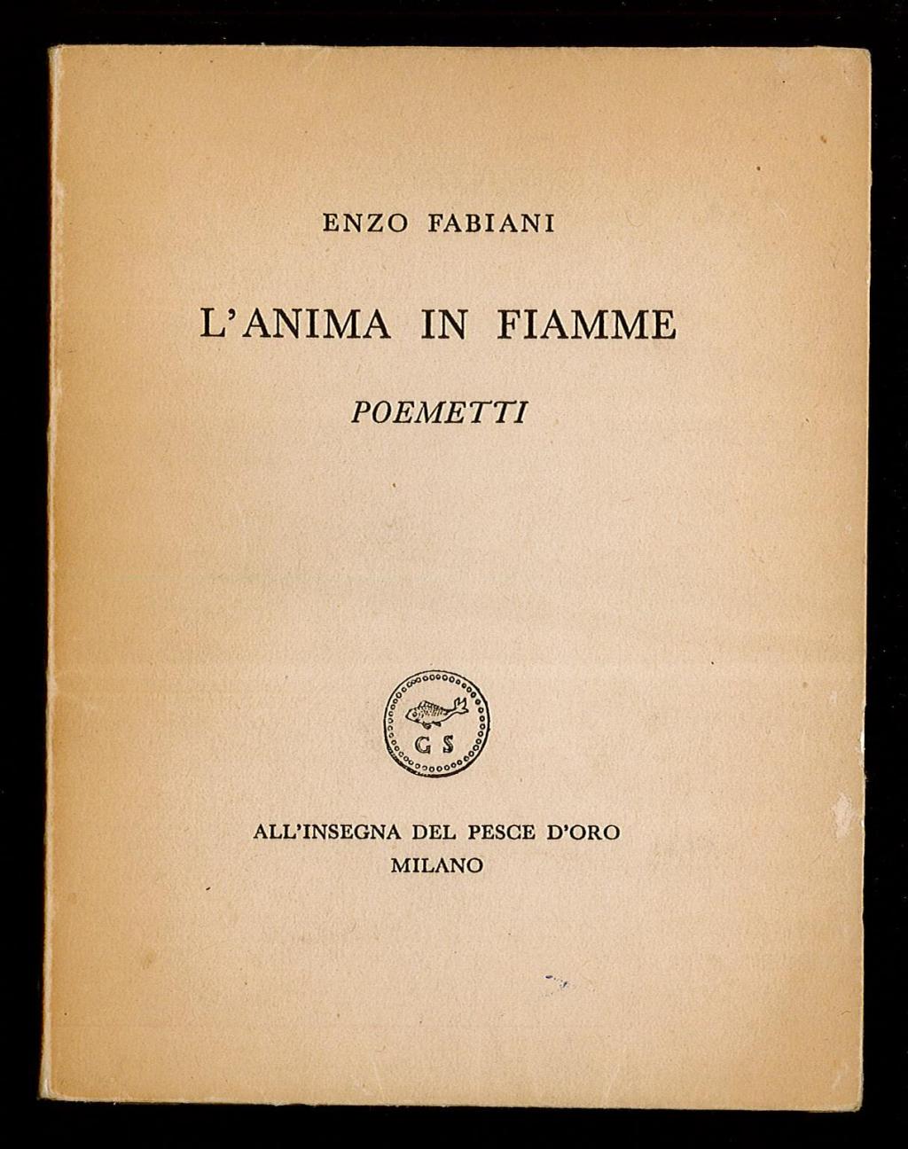 L'anima in fiamme poemetti