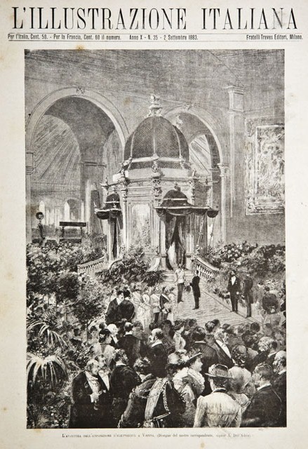 L’apertura dell’Esposizione d’elettricità a Vienna