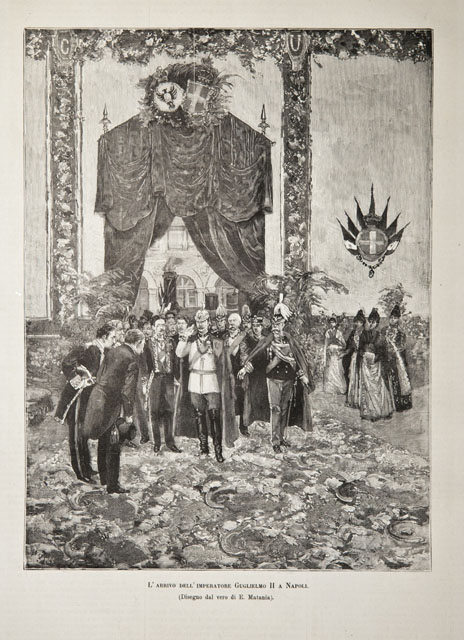 L’arrivo dell’imperatore Guglielmo II a Napoli