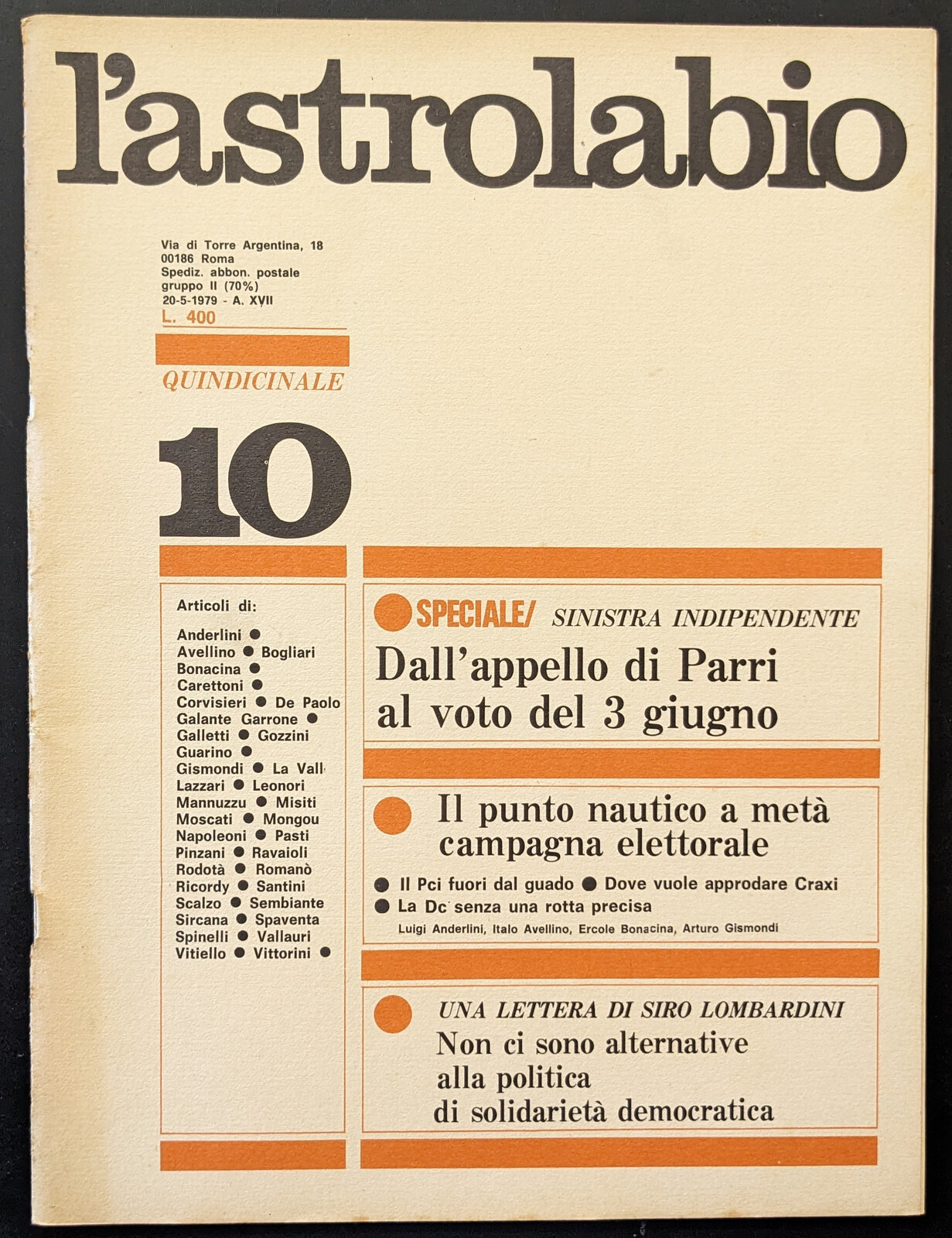 L'astrolabio 10