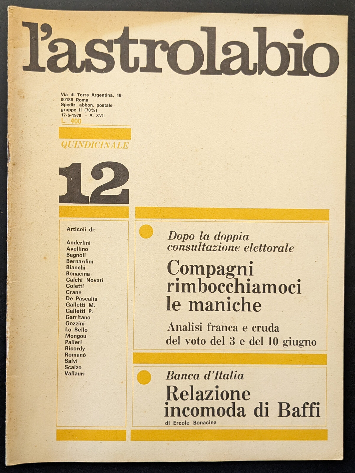 L'astrolabio 12