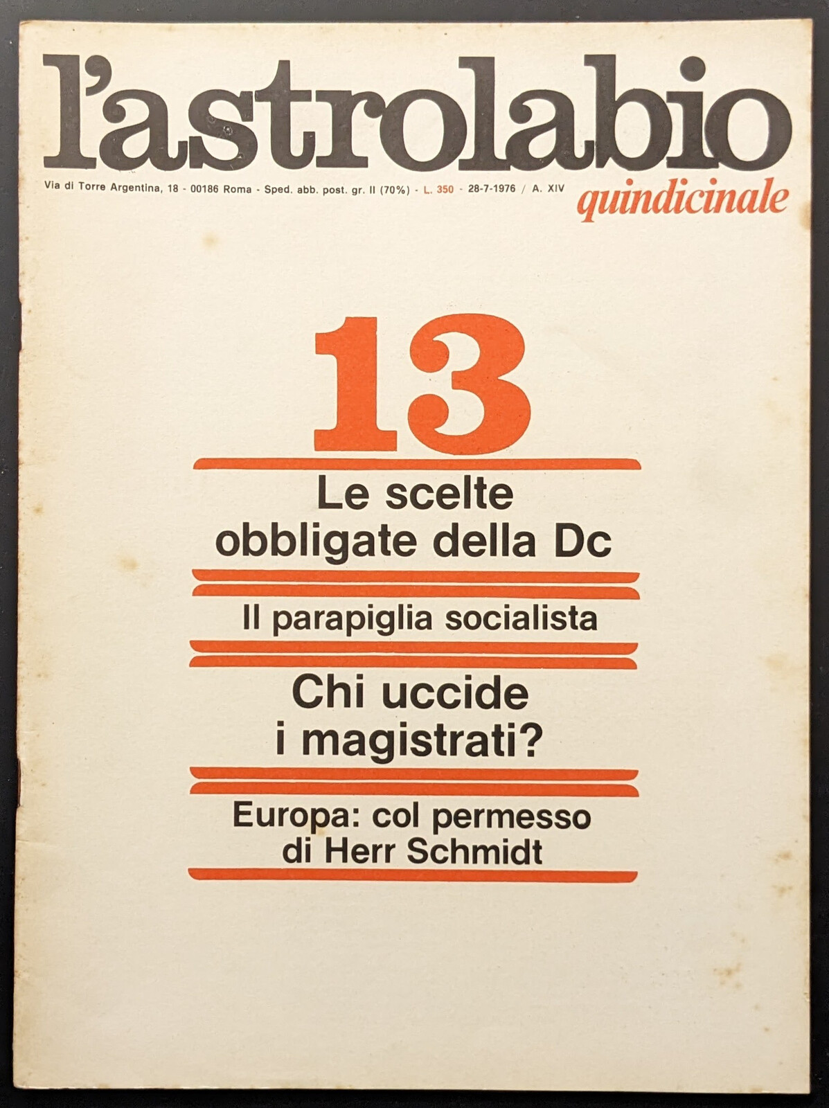 L'astrolabio 13