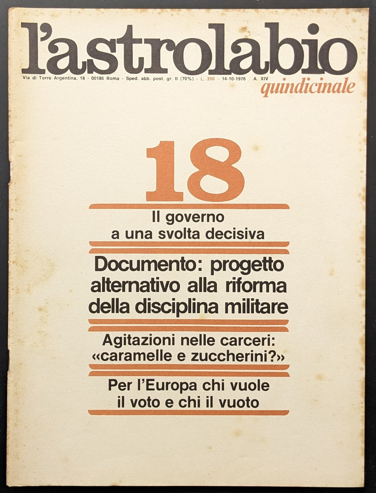 L'astrolabio 18