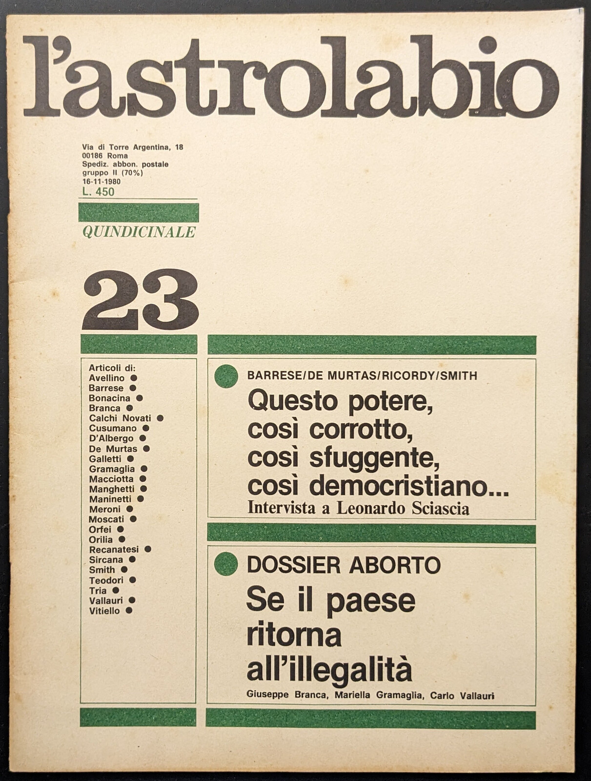 L'astrolabio 23