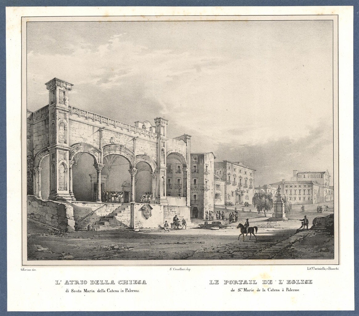 L'atrio della Chiesa di Santa Maria della Catena in Palermo …