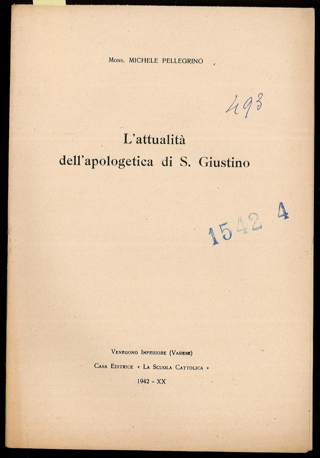 L’attualità dell’apologetica di S. Giustino
