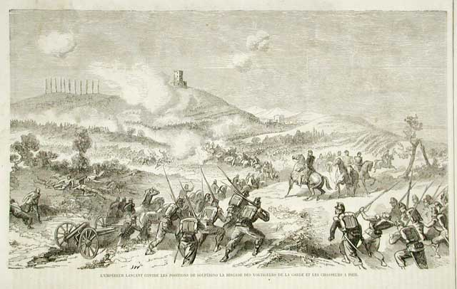 L'Empereur Lancat contre les positions de Solferino la Brigade des …