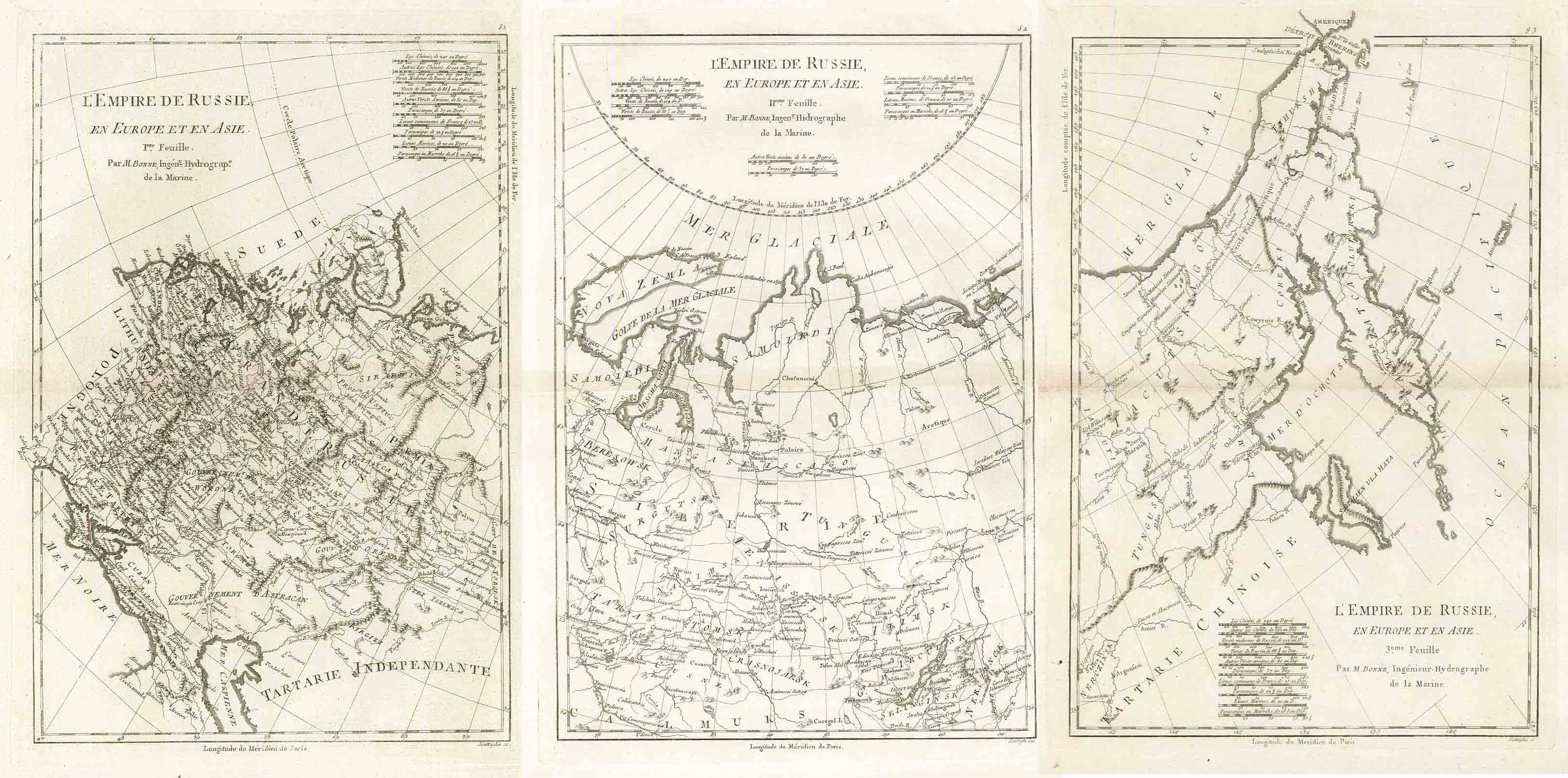 L'Empire de Russie en l'Europe et en Asie I.ere II.me …