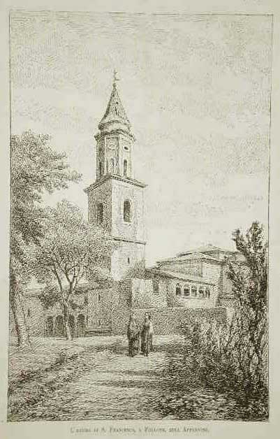 L'eremo di S. Francesco, a Follone, sull'Appennino