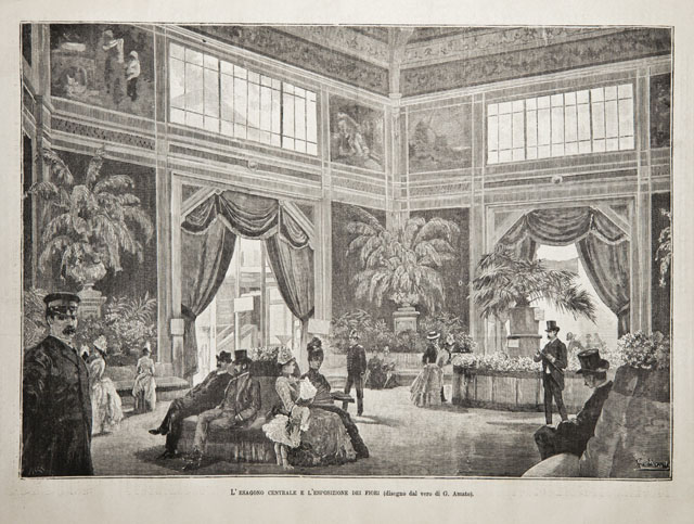 L’esagono centrale e l’esposizione dei fiori