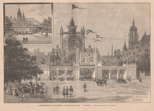 L’Esposizione di Stoccolma - L’ingresso principale - Il viadotto