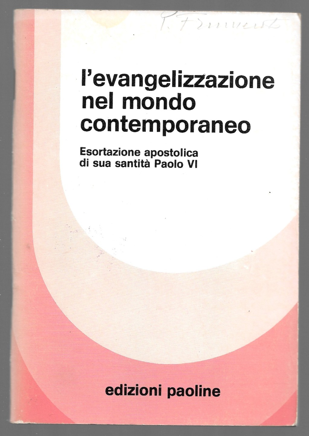 L'evangelizzazione nel mondo contemporaneo