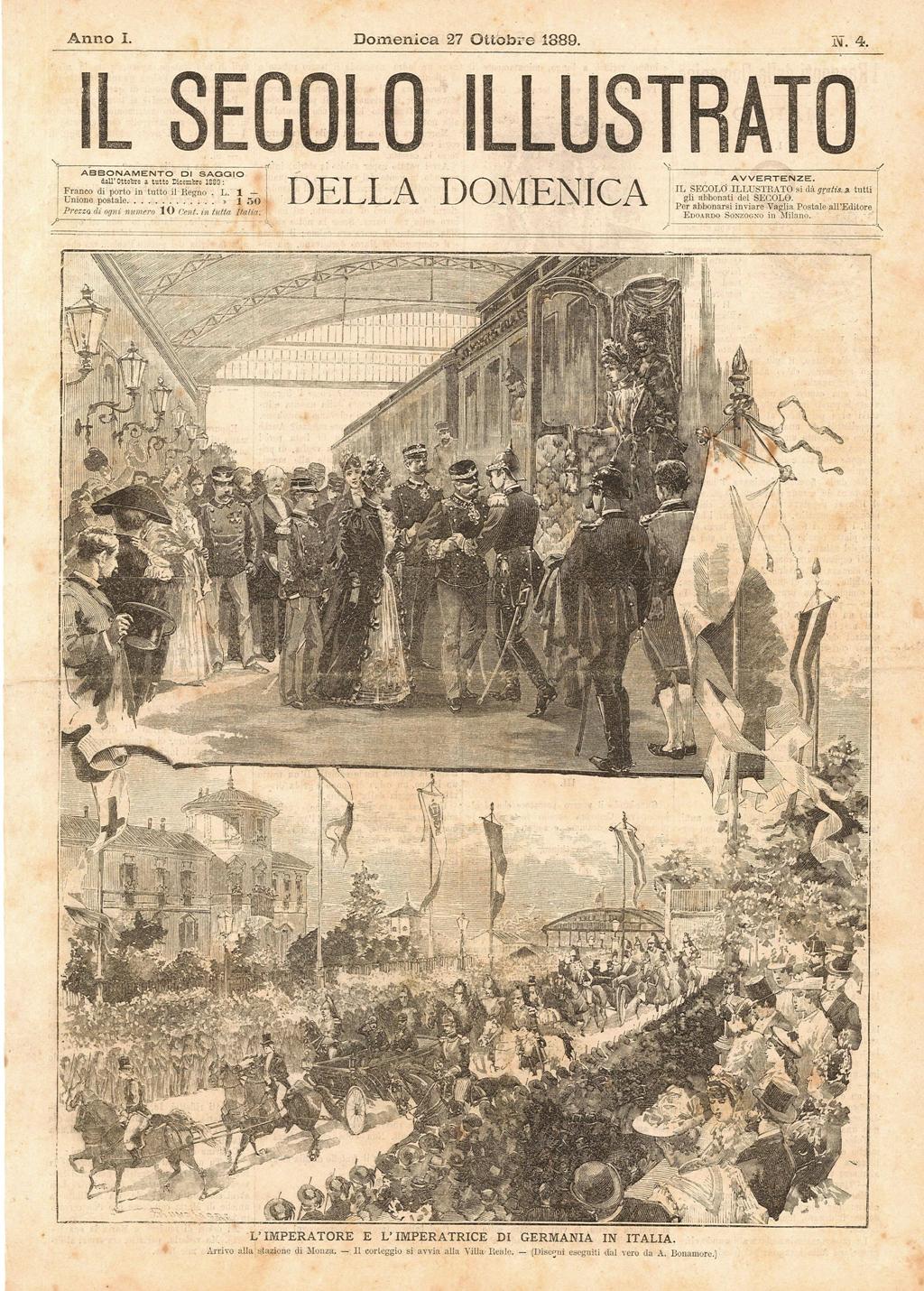 L'Imperatore e l'Imperatrice di Germania in Italia