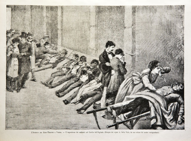 L'incendio del Ring-Theater a Vienna / L’esposizione dei cadaveri nel …