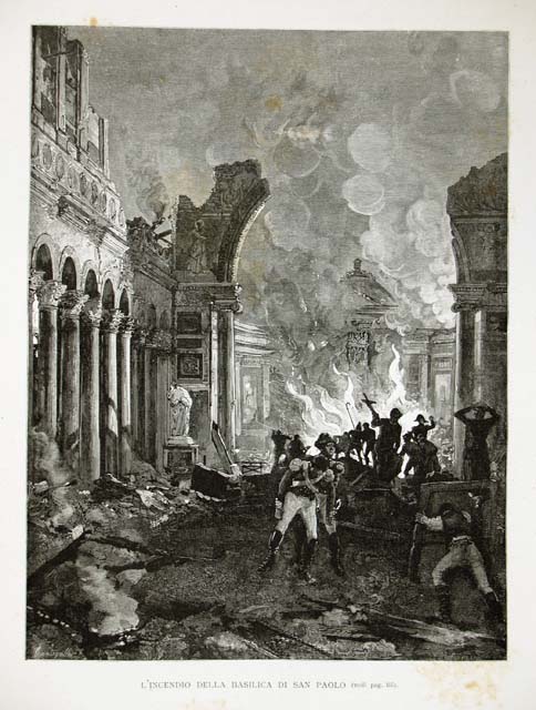 L'incendio della Basilica di San Paolo