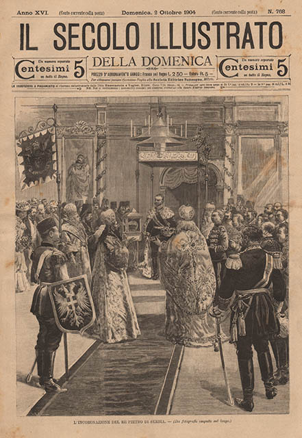 L’incoronazione del re Pietro di Serbia