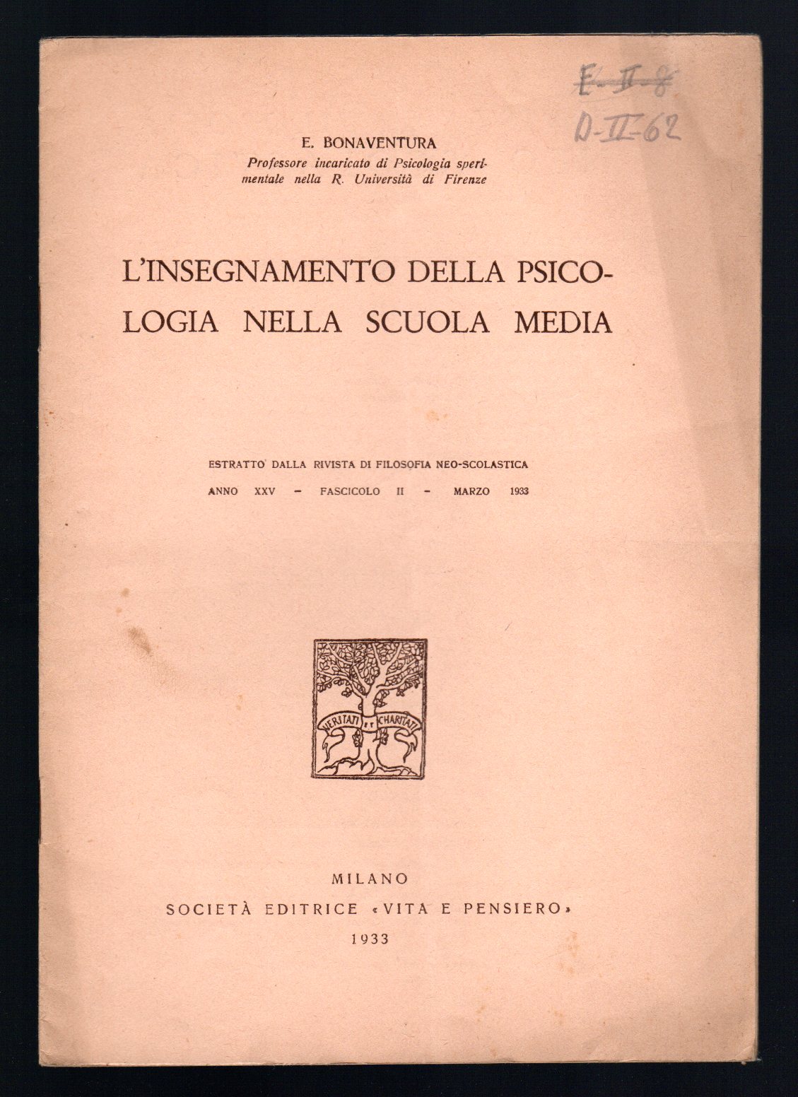 L'insegnamento della Psicologia nella Scuola Media