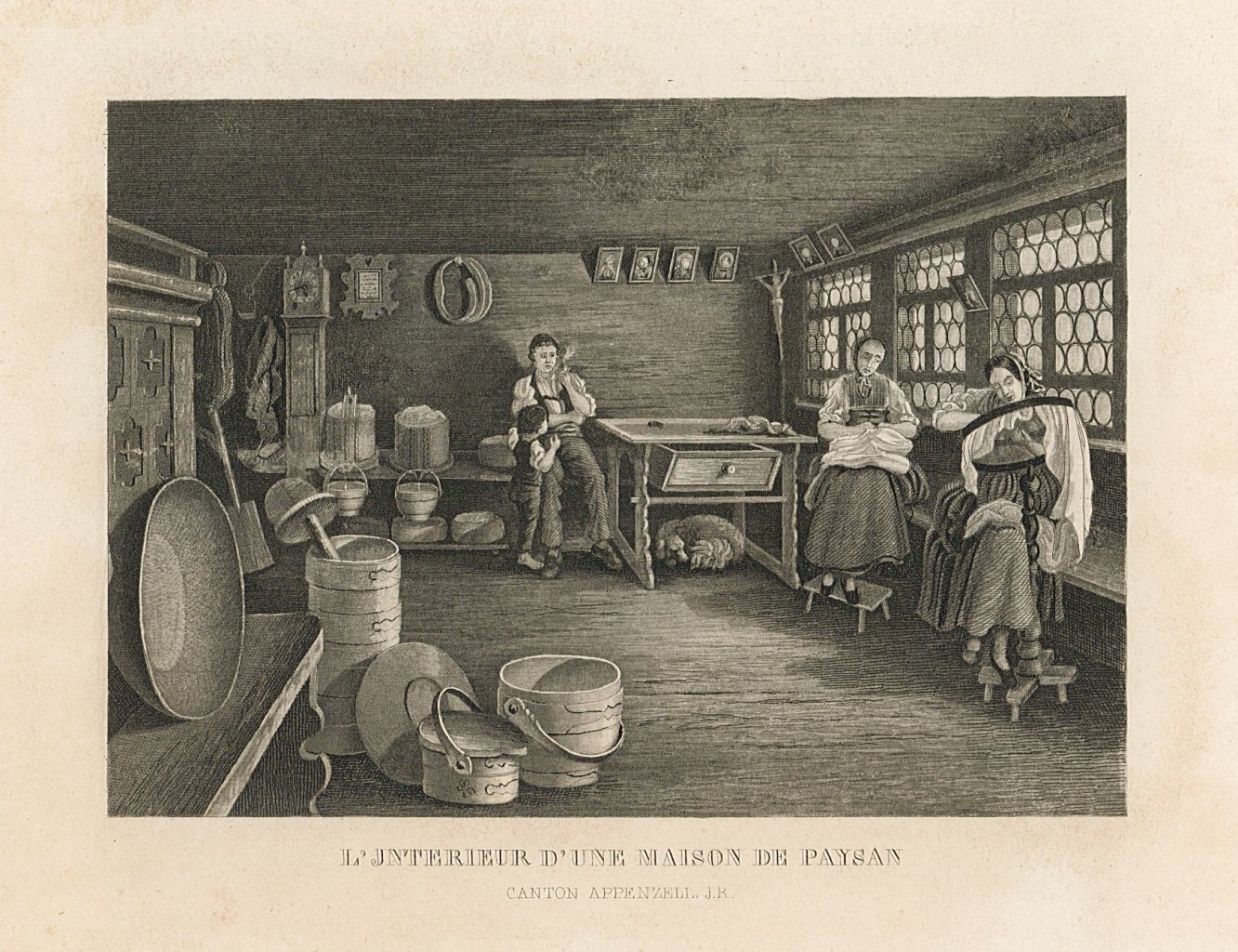 L'interieur d'une maison de paysan - Canton Appenzell J.R.