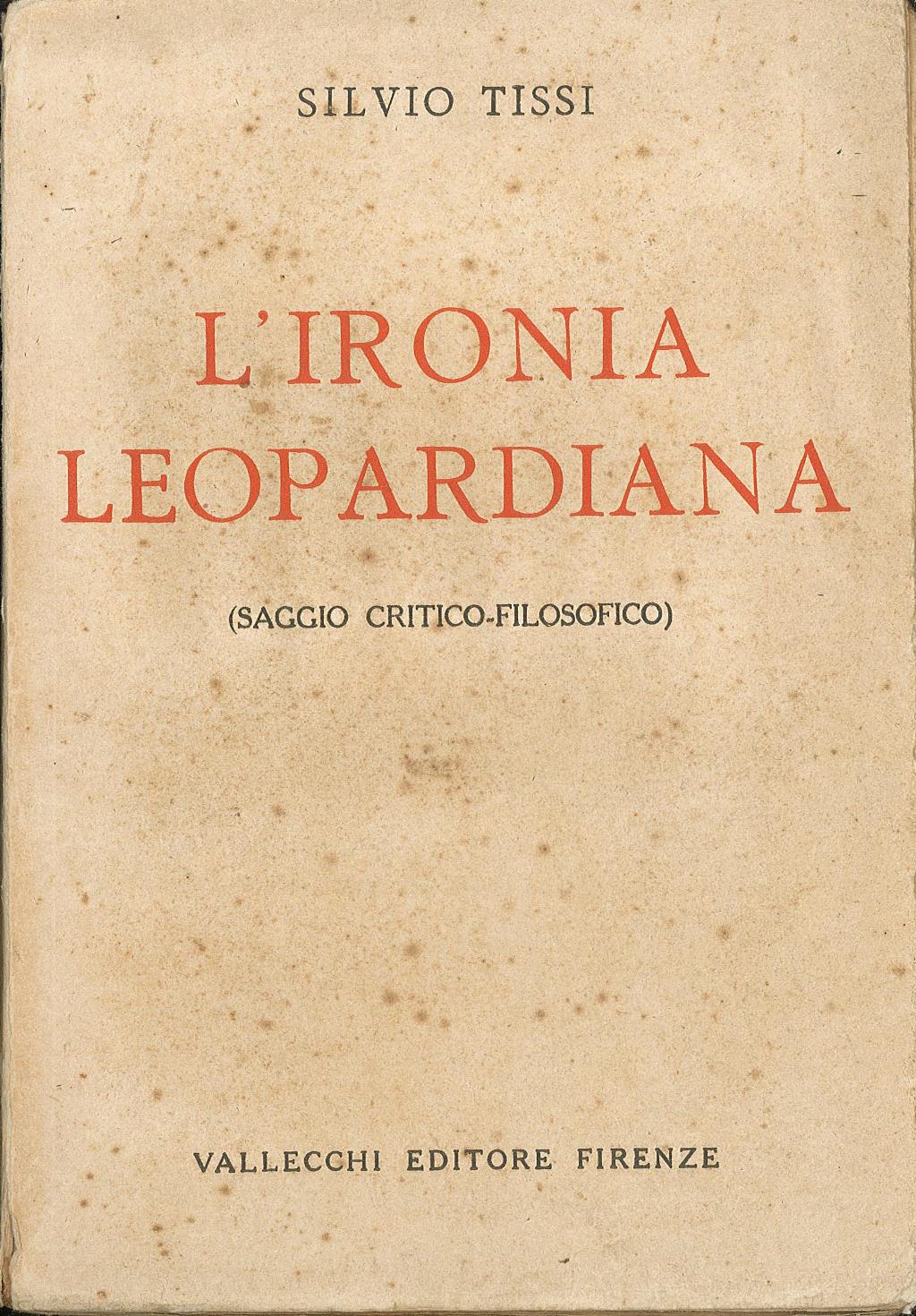 L'ironia leopardiana