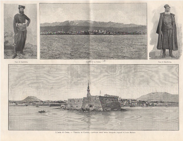 L'isola di Creta - Veduta di Candia, capitale dell'isola
