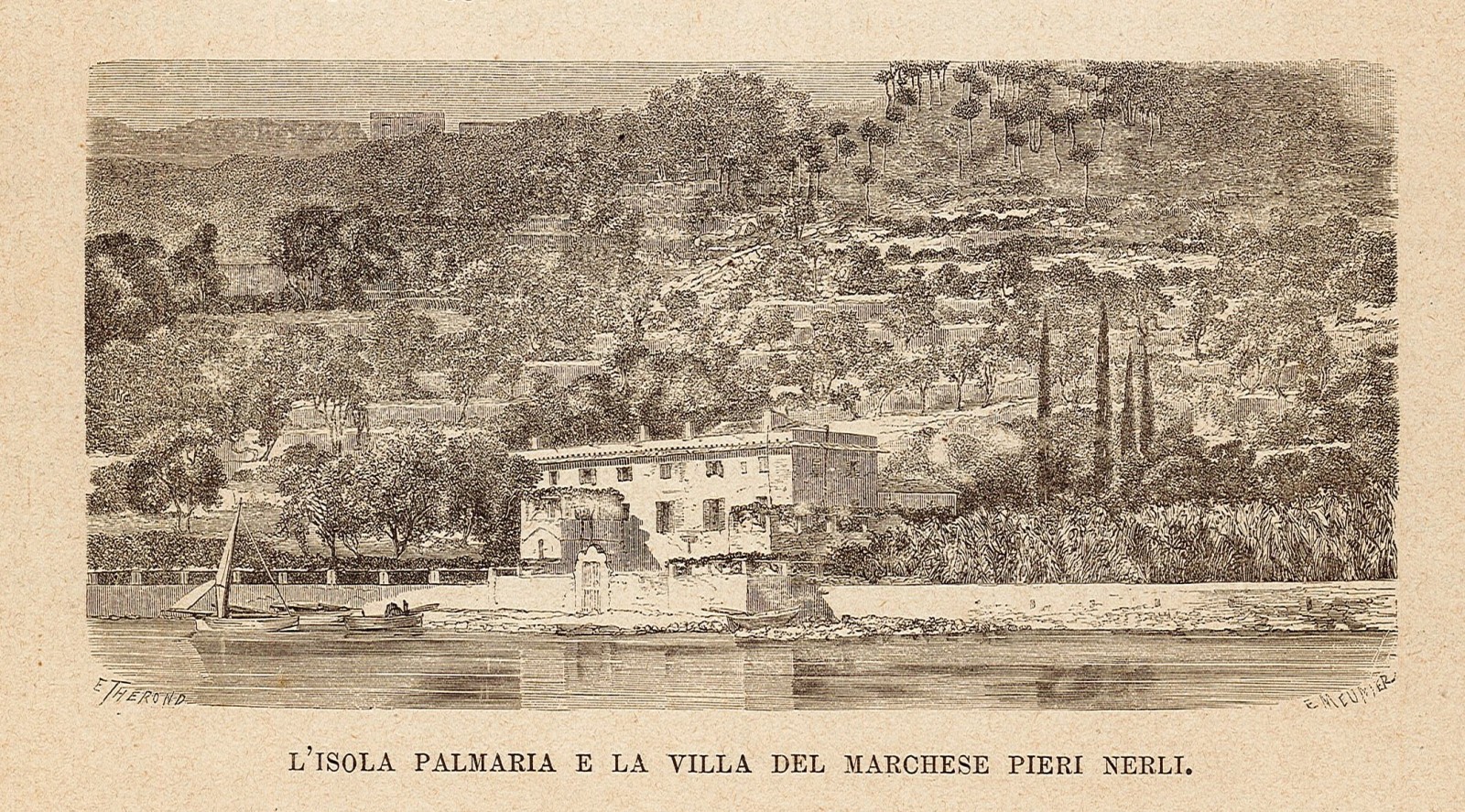 L'isola Palmaria e la Villa del marchese Pieri Nerli