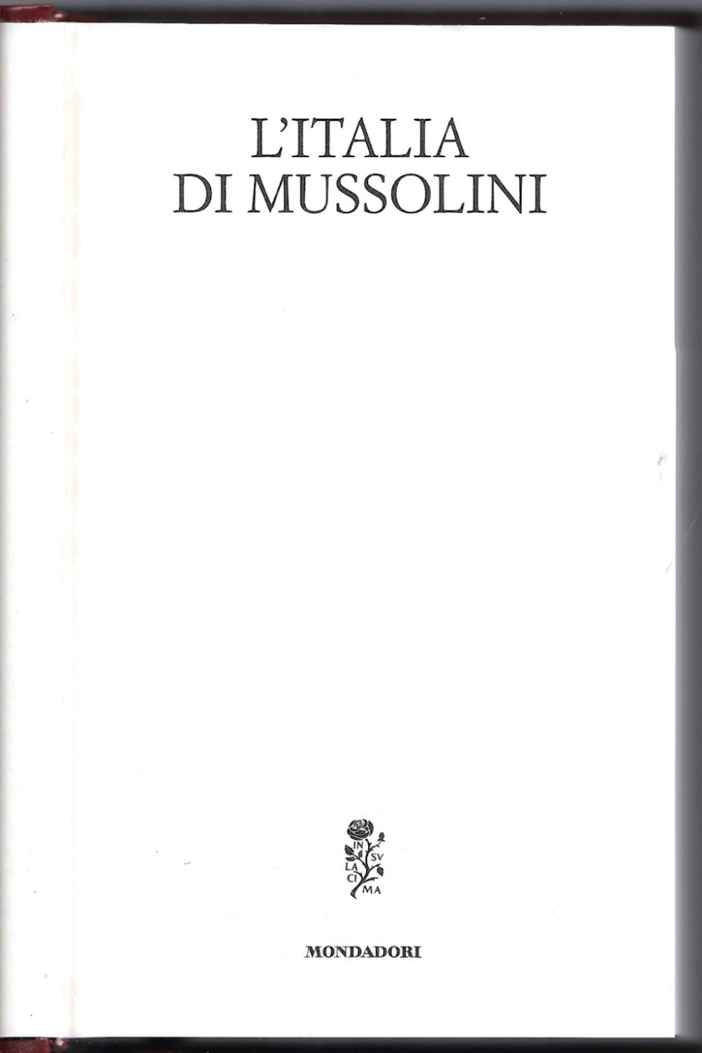 L’Italia di Mussolini