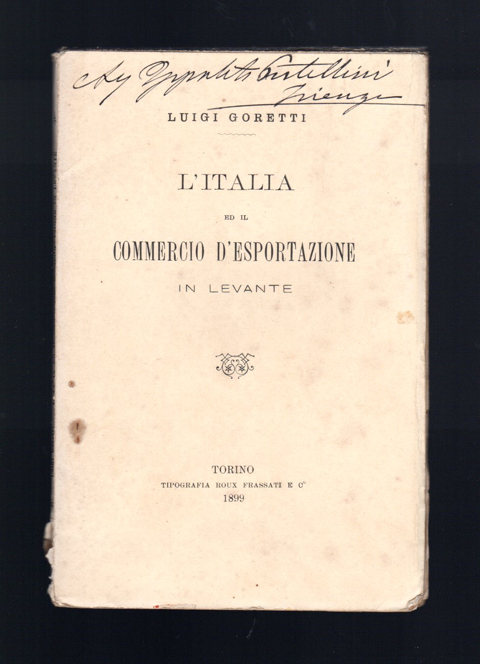 L'Italia e il commercio di esportazione in Levante