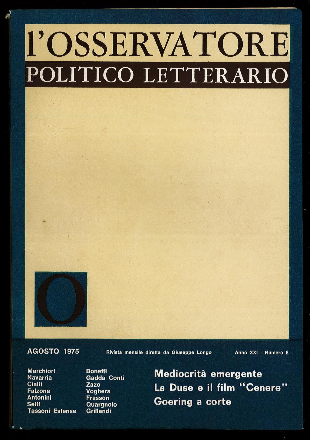 L'osservatore politico letterario