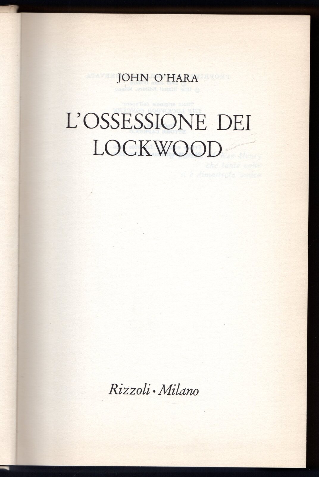 L'ossessione dei lockwood