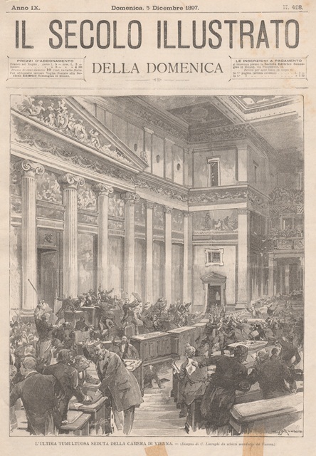 L’ultima tumultuosa seduta della Camera di Vienna