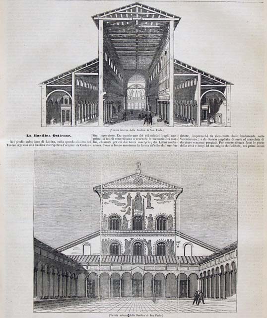La Basilica Ostiense - Veduta interna della Basilica di San …