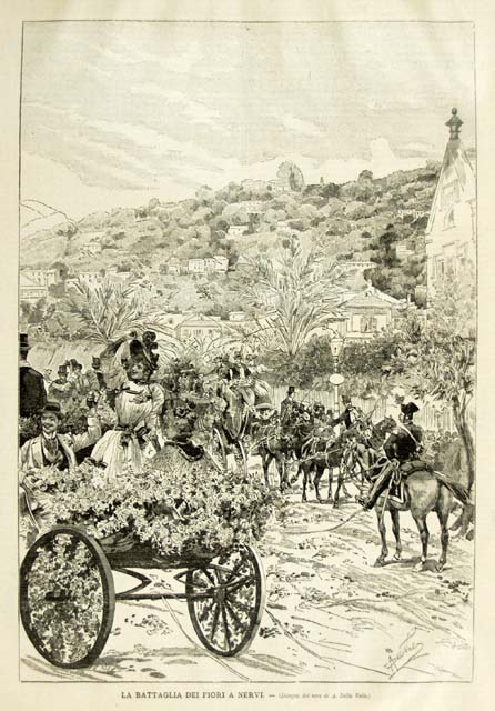 La battaglia dei fiori a Nervi