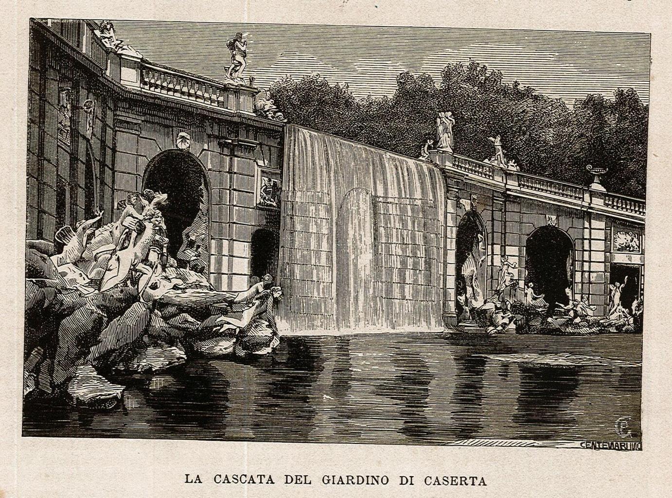 La cascata del giardino di Caserta