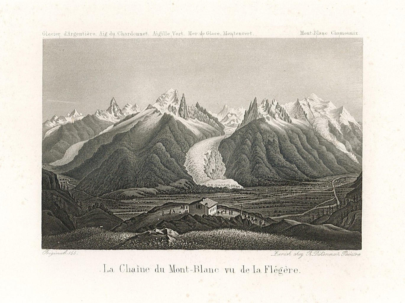 La Chaine du Mont Blanc vu de le Flégère