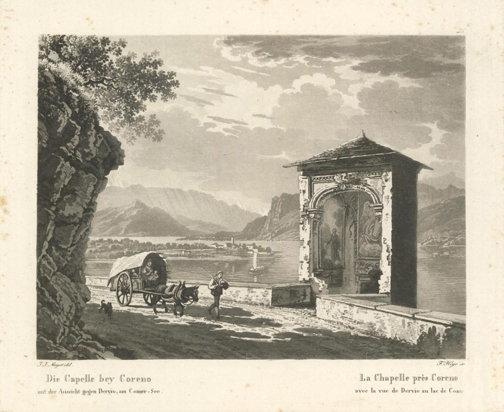 La Chapelle près Coreno avec la vue de Dervio au …