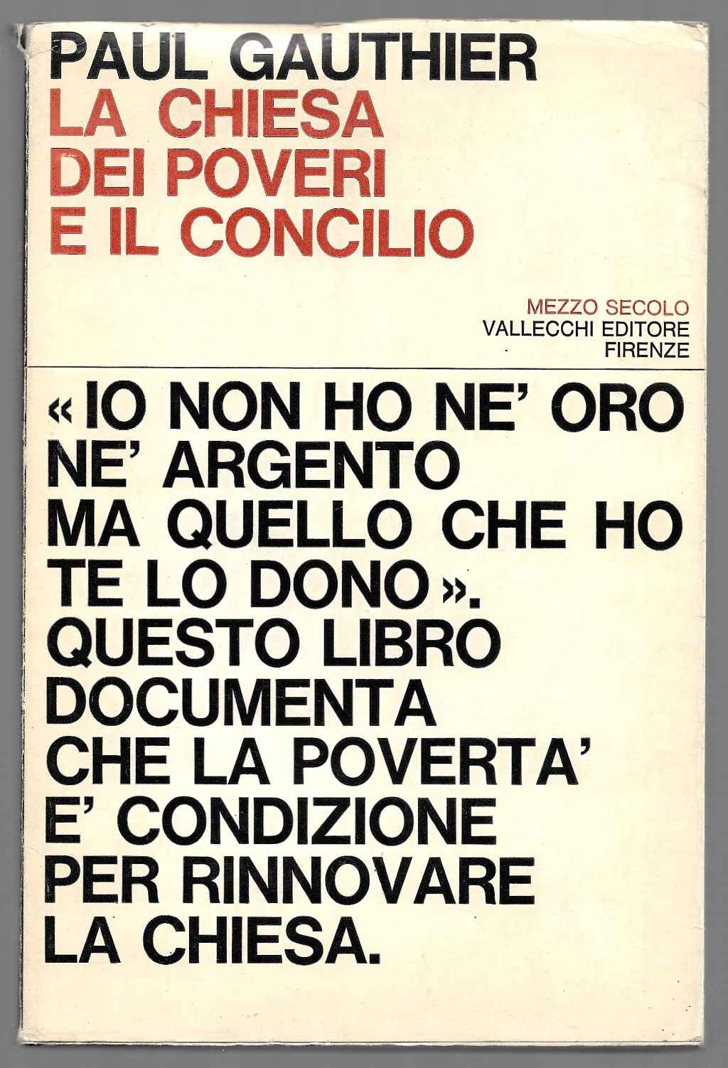 La chiesa dei poveri e il concilio