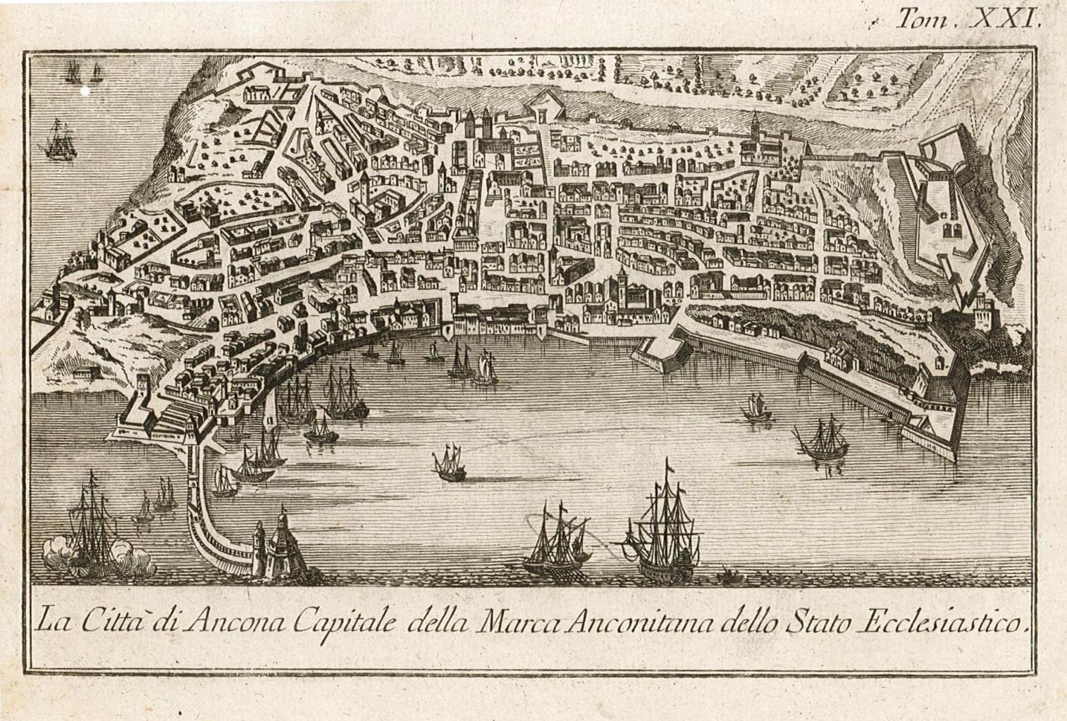 La Città di Ancona, Capitale della Anconitana dello Stato Ecclesiastico.