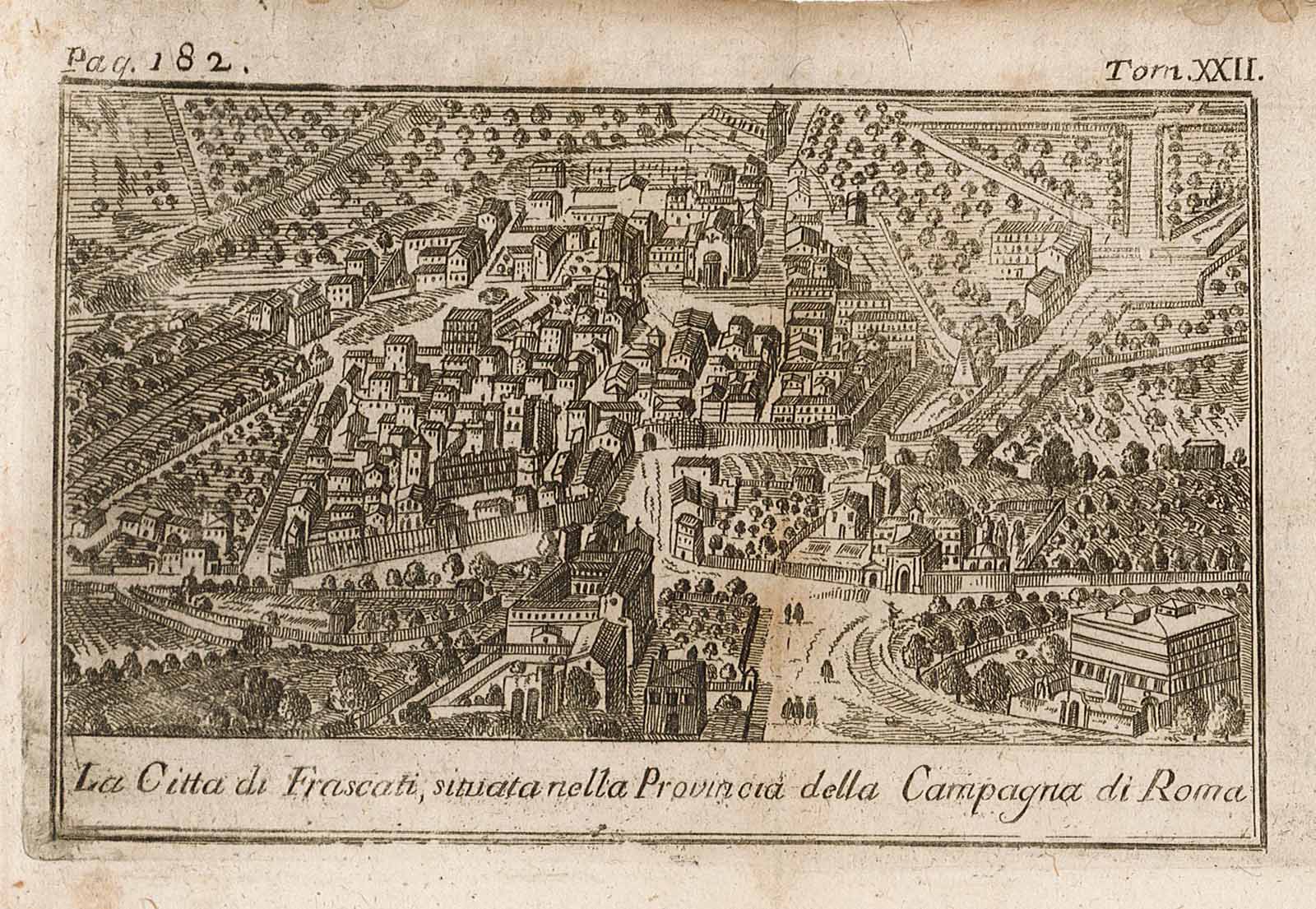 La Città di Frascati, situata nella Provincia detta Campagna di …