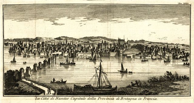 La città di Nantes Capitale della Provincia di Bretagna in …